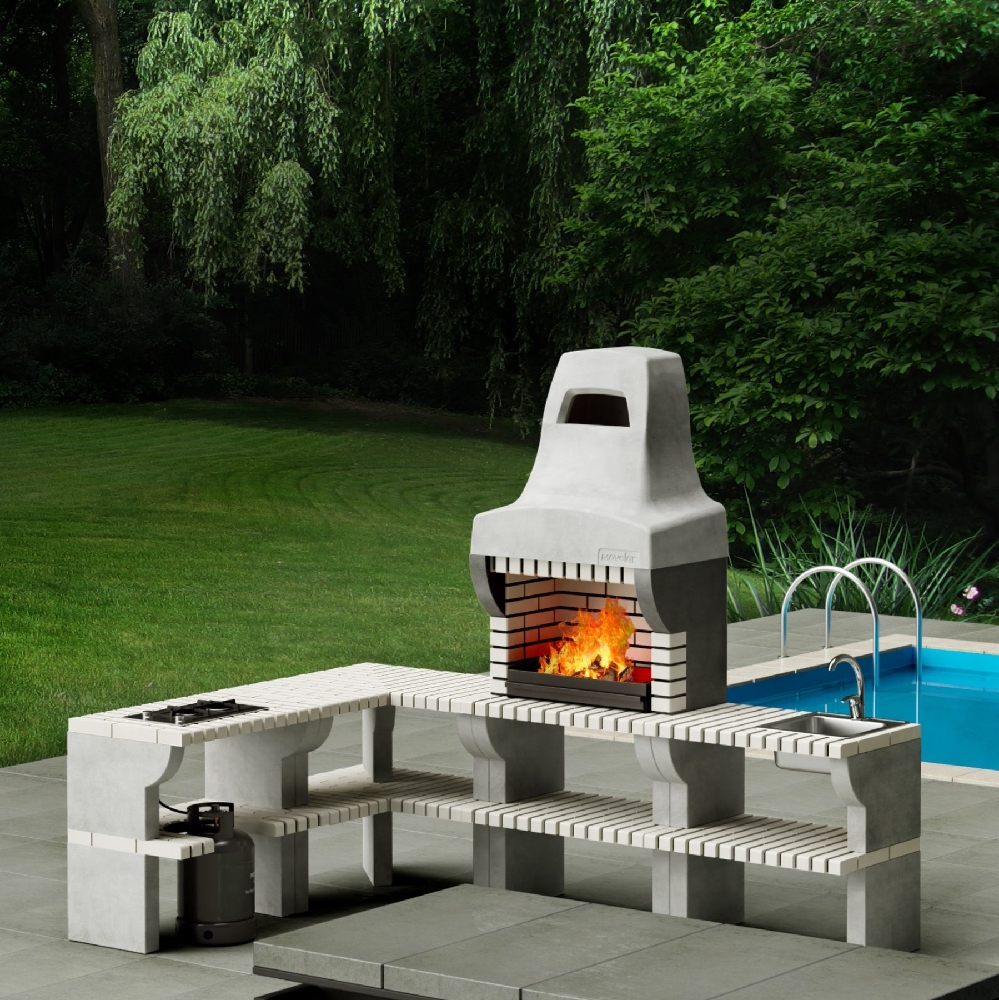 gratra gradina pe lemn si carbuni Bailen